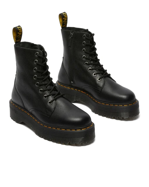 Stivaletti Platform Jadon III in Pelle Nero Donna