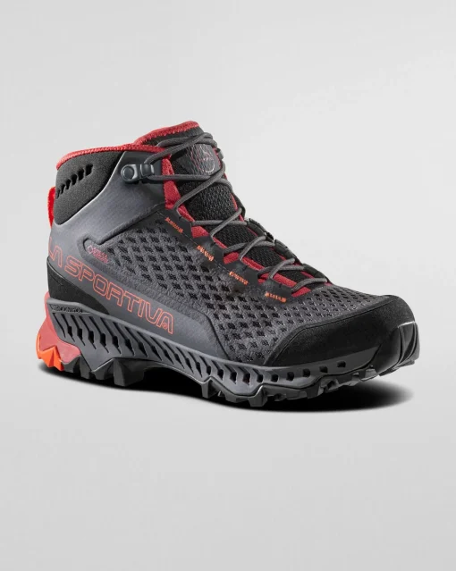 Stream Gore-Tex Nero e Rosso Donna