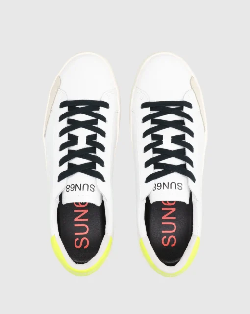 Sun68 Street Leather Bianco Uomo