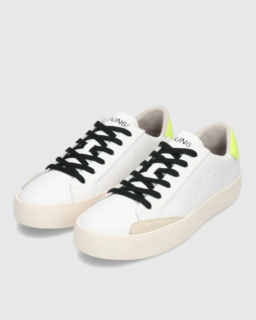 Sun68 Street Leather Bianco Uomo