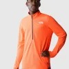The North Face T-Shirt Sunriser 1/4 Zip Rosso Uomo