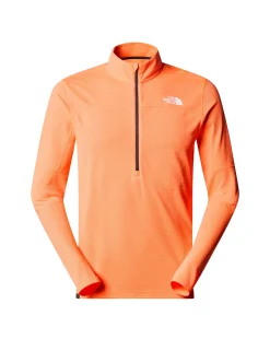 The North Face T-Shirt Sunriser 1/4 Zip Rosso Uomo