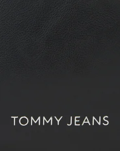 Tommy Hilfiger Borsa Essential con Tracolla e Logo Nero Unisex Adulto