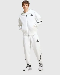 Track jacket New adidas Z.N.E. Full-Zip Hooded Bianco Uomo