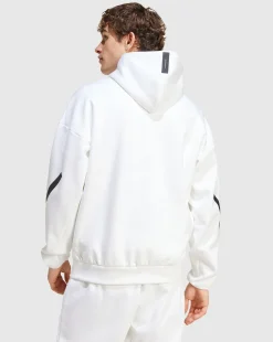 Track jacket New adidas Z.N.E. Full-Zip Hooded Bianco Uomo