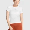 T-shirt a taglio leggermente ridotto Chill Knit Bianco Donna