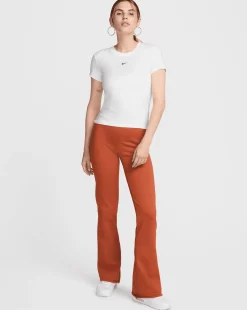 T-shirt a taglio leggermente ridotto Chill Knit Bianco Donna
