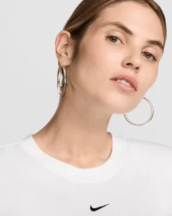 T-shirt a taglio leggermente ridotto Chill Knit Bianco Donna