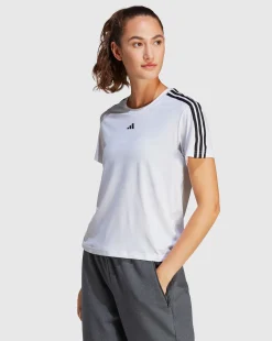 T-shirt AEROREADY Train Essentials 3-Stripes Bianco Donna