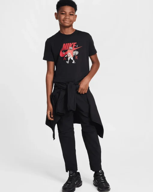 T-Shirt Boxy 2 Nero Bambino