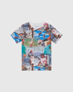 T-Shirt Brooklyn Collage Beige Bambino