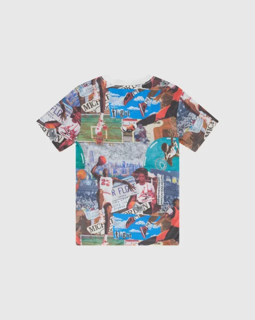 T-Shirt Brooklyn Collage Beige Bambino