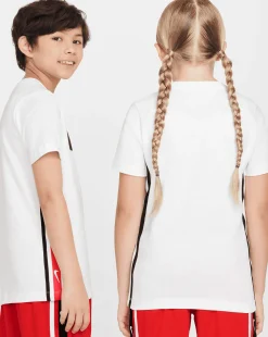 T-Shirt Club Big Logo Bianco Bambino