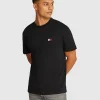 T-shirt con distintivo Tommy Nero Uomo
