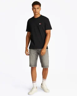 T-shirt con distintivo Tommy Nero Uomo