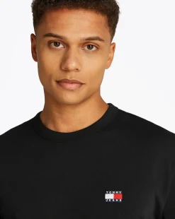 T-shirt con distintivo Tommy Nero Uomo