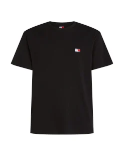 T-shirt con distintivo Tommy Nero Uomo