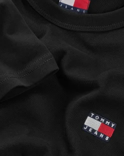 T-shirt con distintivo Tommy Nero Uomo