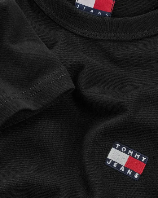 T-shirt con distintivo Tommy Nero Uomo