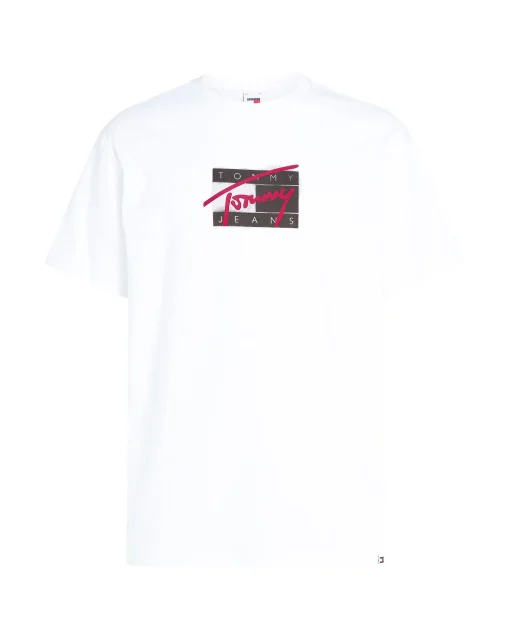 T-Shirt Con Logo Effetto Sbiadito Bianco Uomo