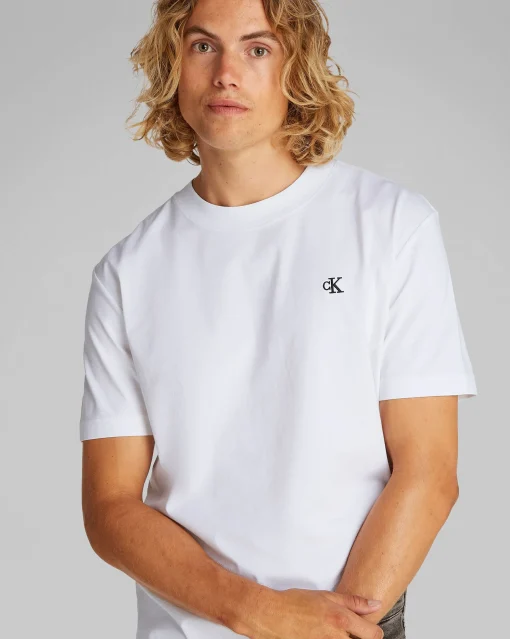 T-Shirt Con Logo sul Retro Bianco Uomo