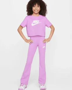 T-Shirt Crop Futura Viola Bambina