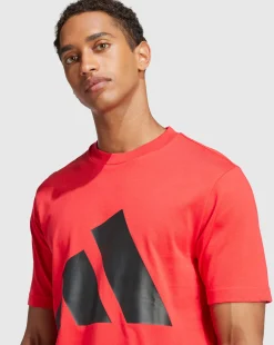 T-Shirt Essentials Big Logo Rosso Uomo