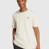 T-shirt Essentials Single Jersey Embroidered Small Logo Grigio Uomo