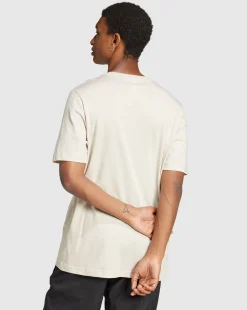 T-shirt Essentials Single Jersey Embroidered Small Logo Grigio Uomo