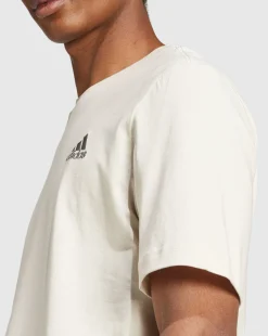 T-shirt Essentials Single Jersey Embroidered Small Logo Grigio Uomo