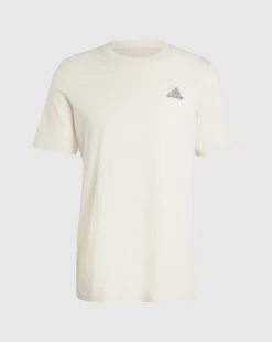 T-shirt Essentials Single Jersey Embroidered Small Logo Grigio Uomo