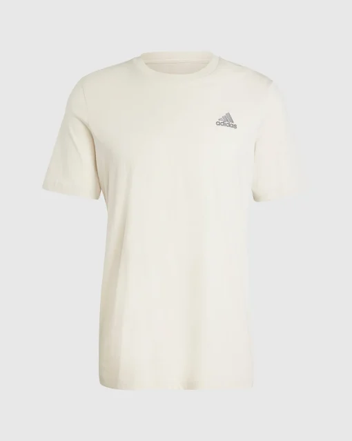 T-shirt Essentials Single Jersey Embroidered Small Logo Grigio Uomo