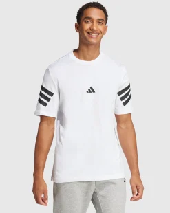 T-shirt Future Icons 3-Stripes Bianco Uomo