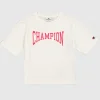 T-Shirt Girocollo Graphic Shop Bianco Bambina