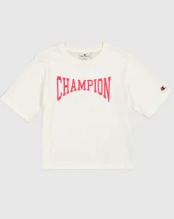 T-Shirt Girocollo Graphic Shop Bianco Bambina