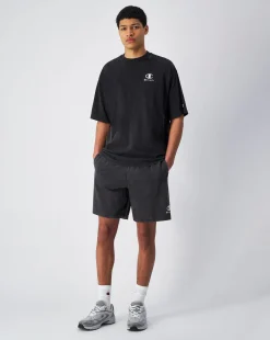 T-Shirt Girocollo Icons Plus Wash Nero Uomo