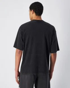 T-Shirt Girocollo Icons Plus Wash Nero Uomo