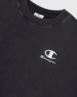 T-Shirt Girocollo Icons Plus Wash Nero Uomo