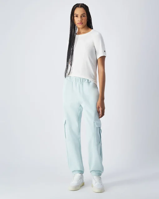 T-Shirt Girocollo Script Bianco Donna