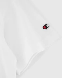 T-shirt in jersey di cotone con logo grande Bianco Uomo