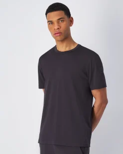 T-shirt in jersey quick-dry Nero Uomo