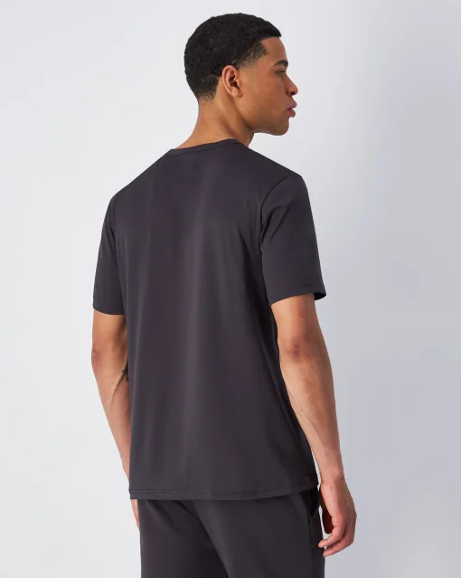 T-shirt in jersey quick-dry Nero Uomo
