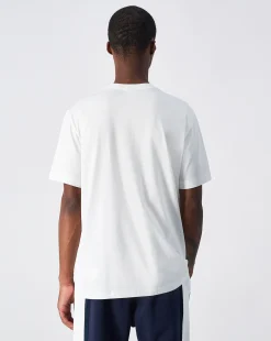 T-shirt jogtag in cotone Bianco Uomo