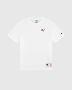 T-shirt jogtag in cotone Bianco Uomo
