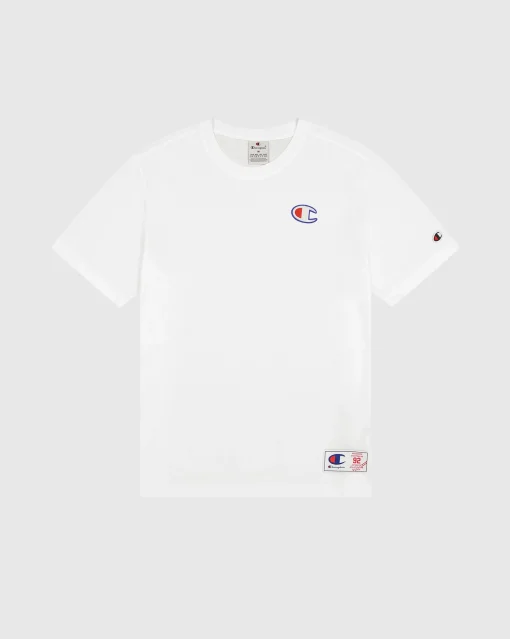T-shirt jogtag in cotone Bianco Uomo
