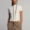 T-Shirt Manica Corta C-Tech Bianco Donna
