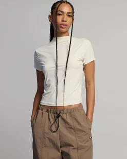 T-Shirt Manica Corta C-Tech Bianco Donna