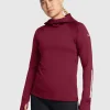 T-Shirt Manica Lunga Balaclava Cardinal Rosso Donna
