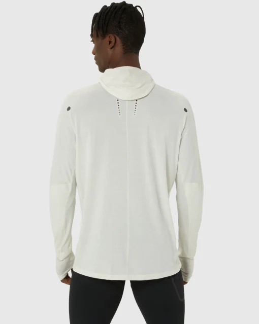 T-Shirt Maniche Lunghe Con Cappuccio MetaRun Winter Bianco Uomo