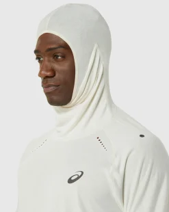 T-Shirt Maniche Lunghe Con Cappuccio MetaRun Winter Bianco Uomo